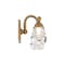 Dweled Rondelle LED 2 Light Bathroom Vanity or Wall Light 3000K in Aged Brass WS-425 - alternate 2